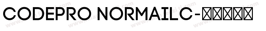CodePro NormaILC字体转换